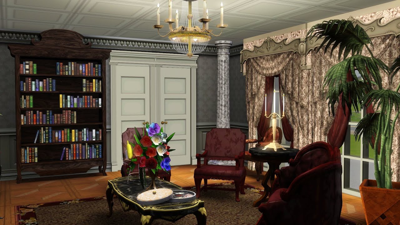 The Sims 3 - Red living room
