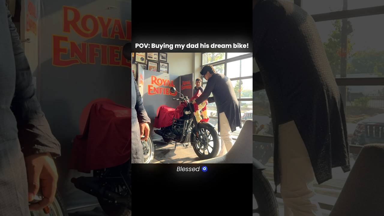 Gifting Dad his Dream Bike &hearts;️ #shorts