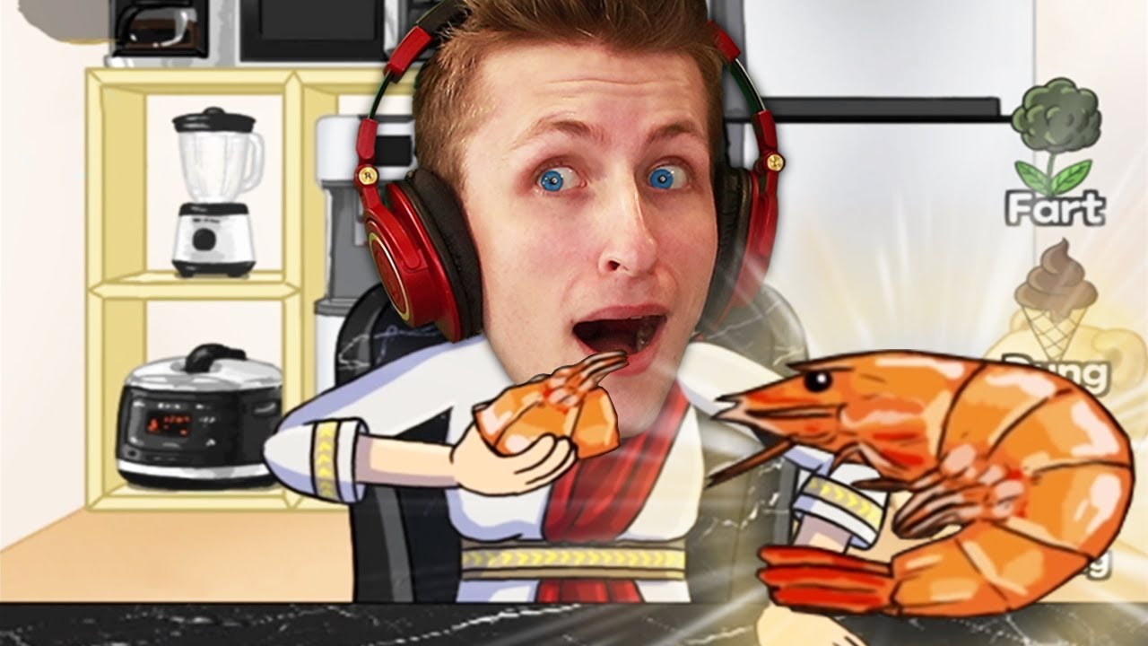Eating the Worlds BIGGEST Shrimp?! (Food Fighter Clicker)