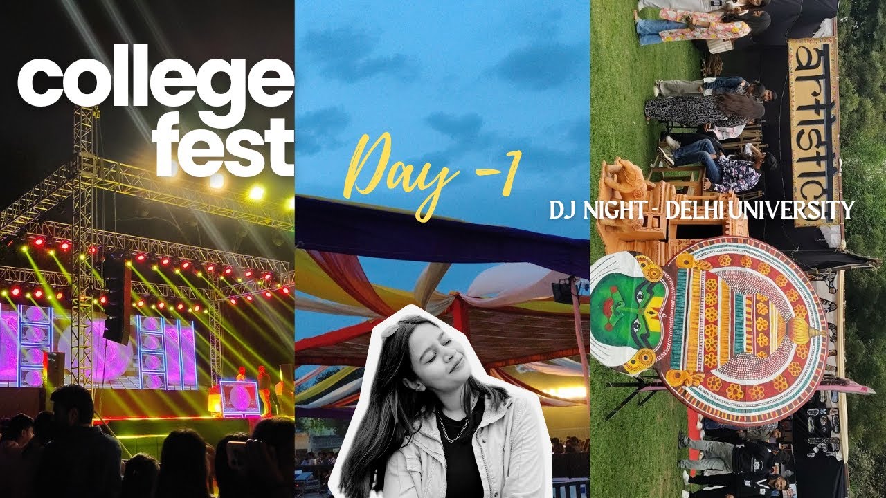 Shivaji College DU Fest Vlog | Vibrations 2025 Day 1💃 Fashion Show, Stalls, DJ Night & More!