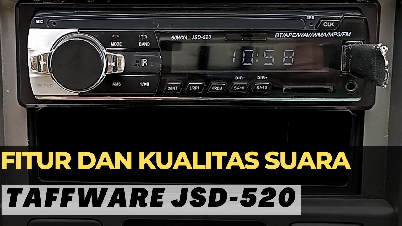 Review Fitur dan Kualitas Suara Audio Mobil JSD-520 Taffware