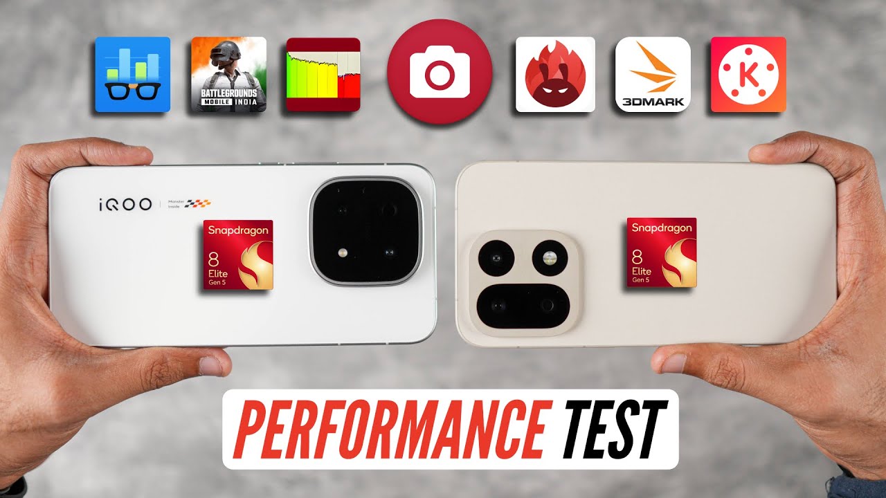 iQOO 15 vs OnePlus 15 Performance Test - Gaming, Heating & Battery Test 🔥