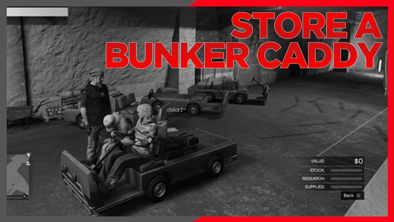 GTA 5 *PATCHED* STORE BUNKER CADDY IN GARAGE