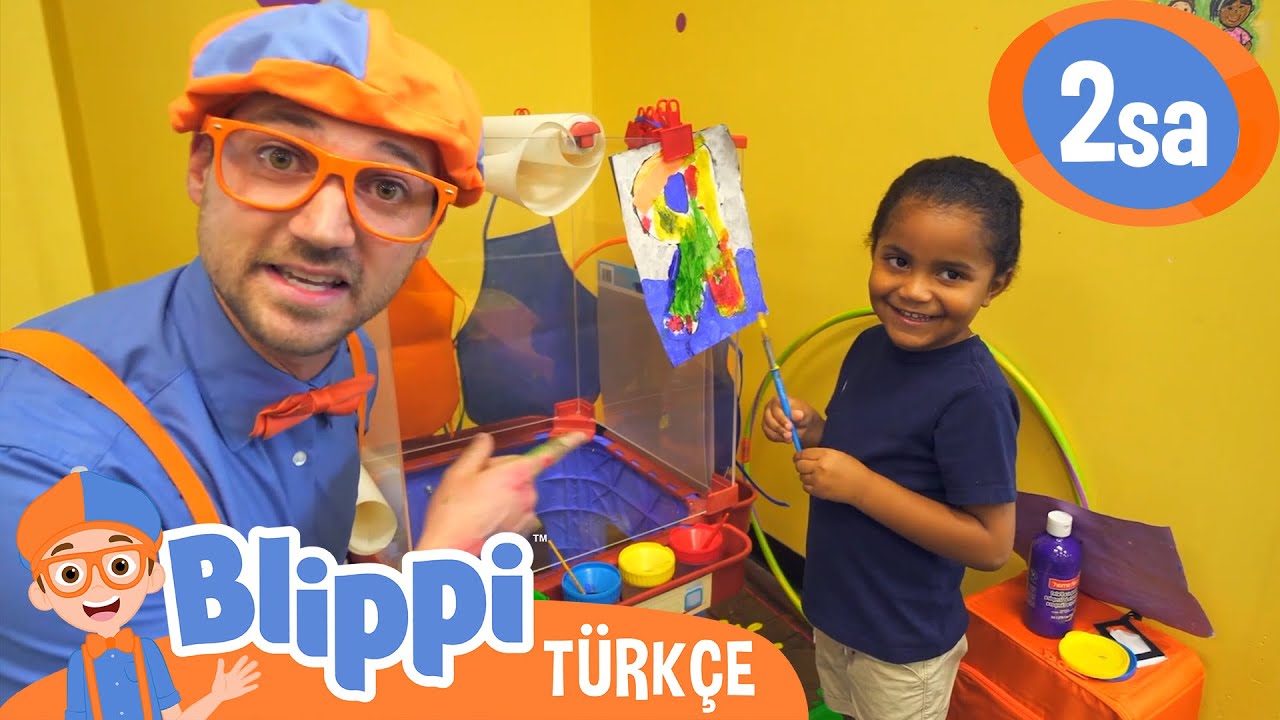 Blippi Kapalı Oyun Parkını Ziyaret Ediyor | BLIPPI | Çocuk Çizgi Filmleri | Moonbug Kids Türkçe