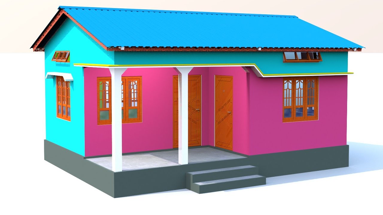 Assam Type House🏡 design/ 2 लाख 50 हजार में धुनिया अखमिया  घरका डिजाइन /tin set assam type home plan