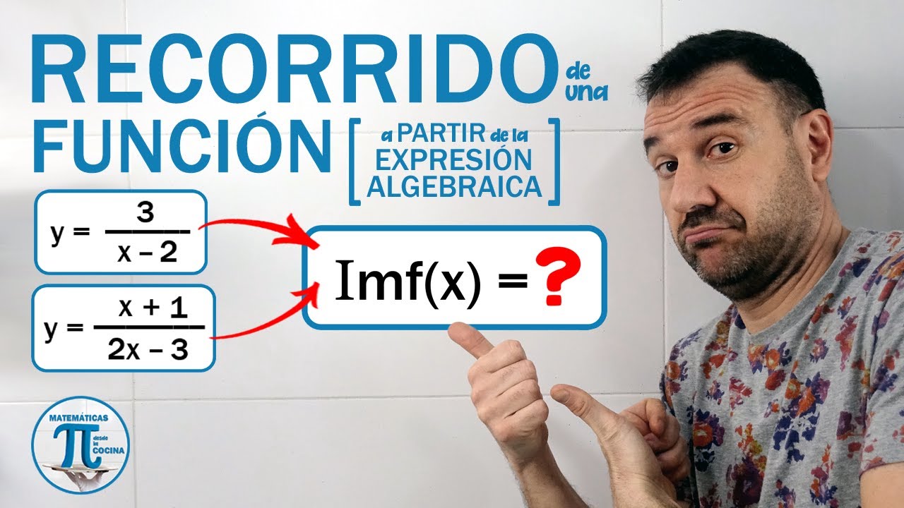 Cómo hallar el RECORRIDO, RANGO o  IMAGEN de una función a partir de su *EXPRESIÓN ALGEBRAICA* 💙
