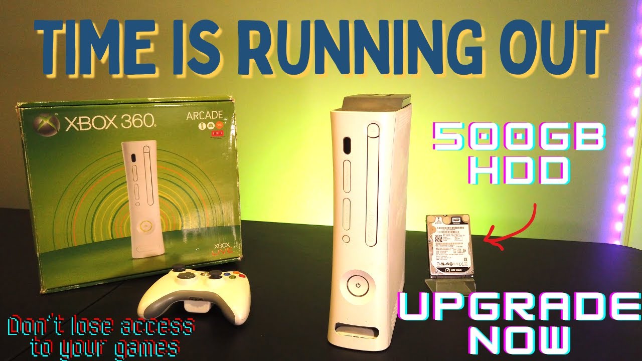 DO THIS ASAP - Xbox 360 500GB HDD Upgrade - Download your entire game library!