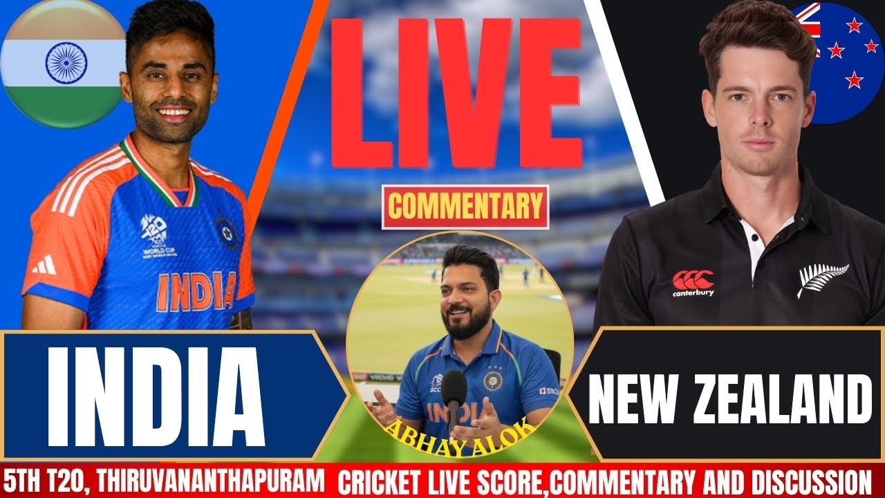 India vs New Zealand | 5TH T20 LIVE  | Live Cricket Score & Commentary | IND VS NZ