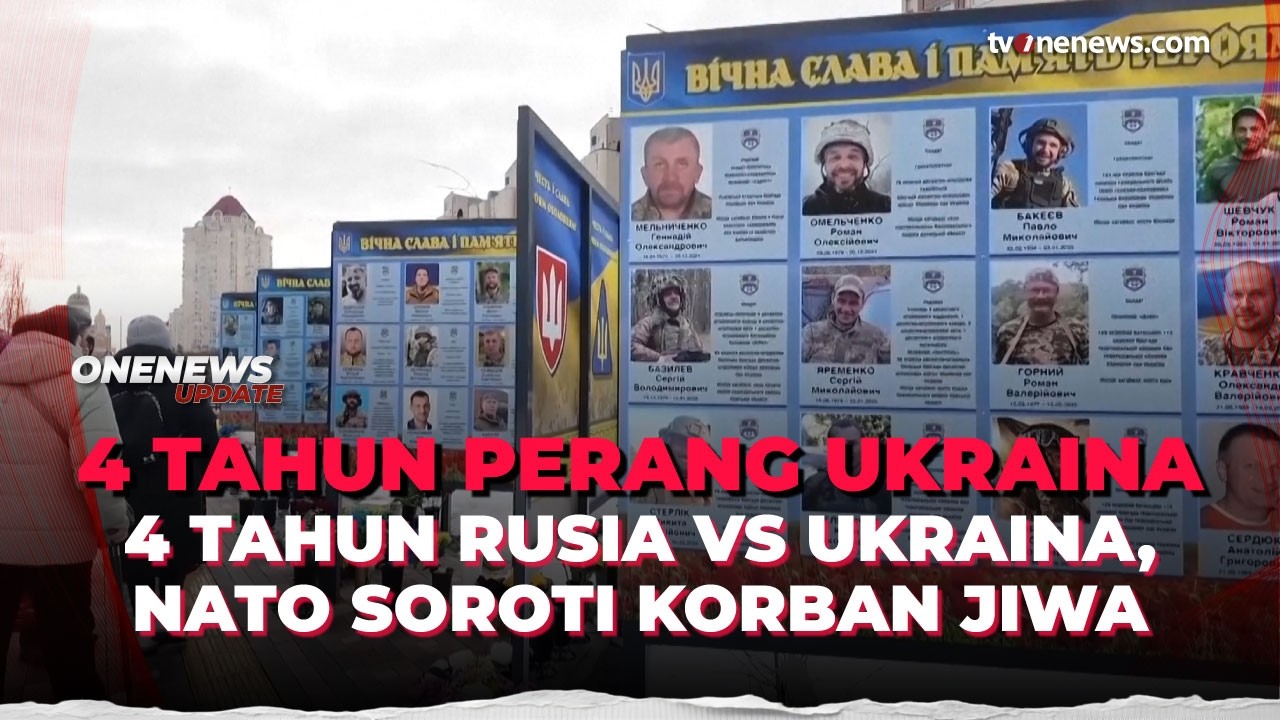 'Kejayaan Bagi Ukraina': Ukraina & NATO Peringati 4 Tahun Rusia Invasi Ukraina | OneNews Update