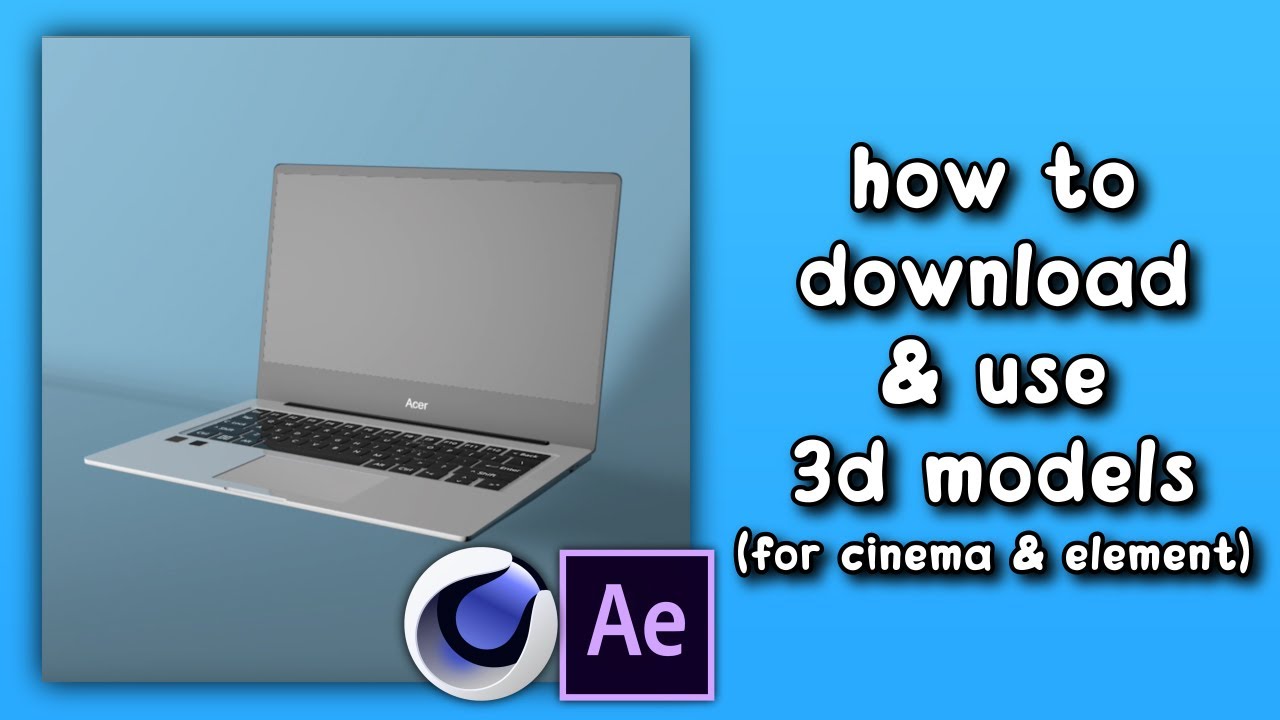 how to download and use 3D models | cinema 4d & element 3d