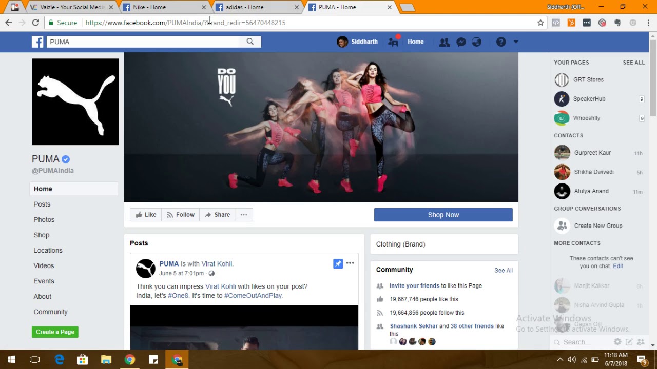 How to add social media profiles and set up Vaizle account?