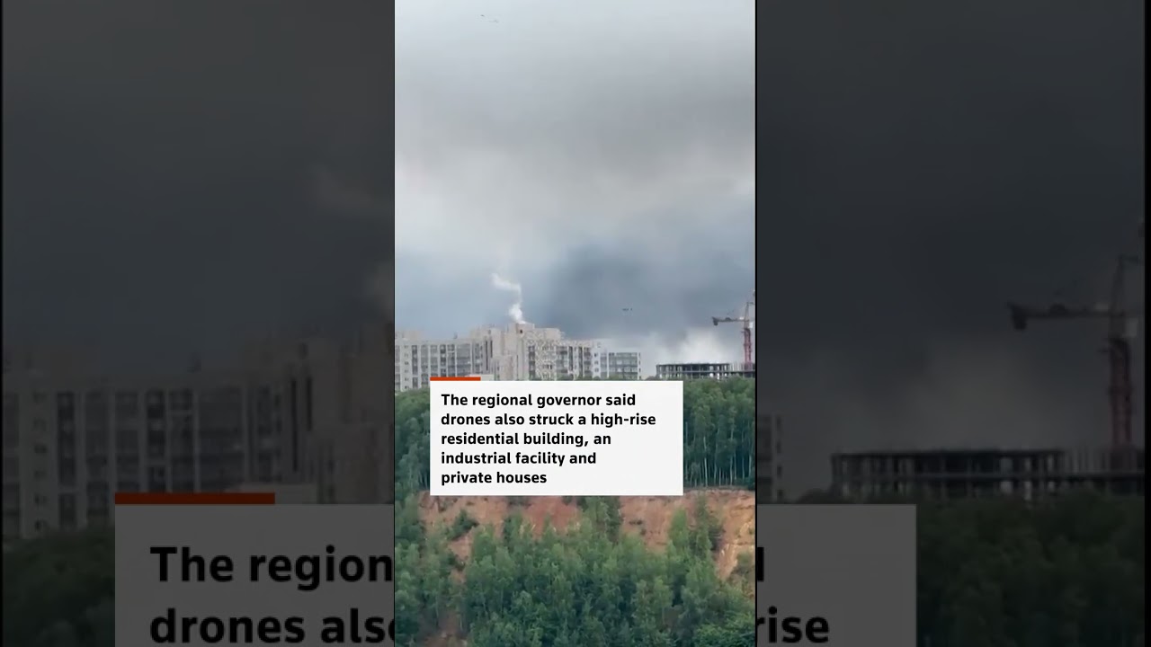 Drone strike blast sends lid flying off Moscow&nbsp;refinery