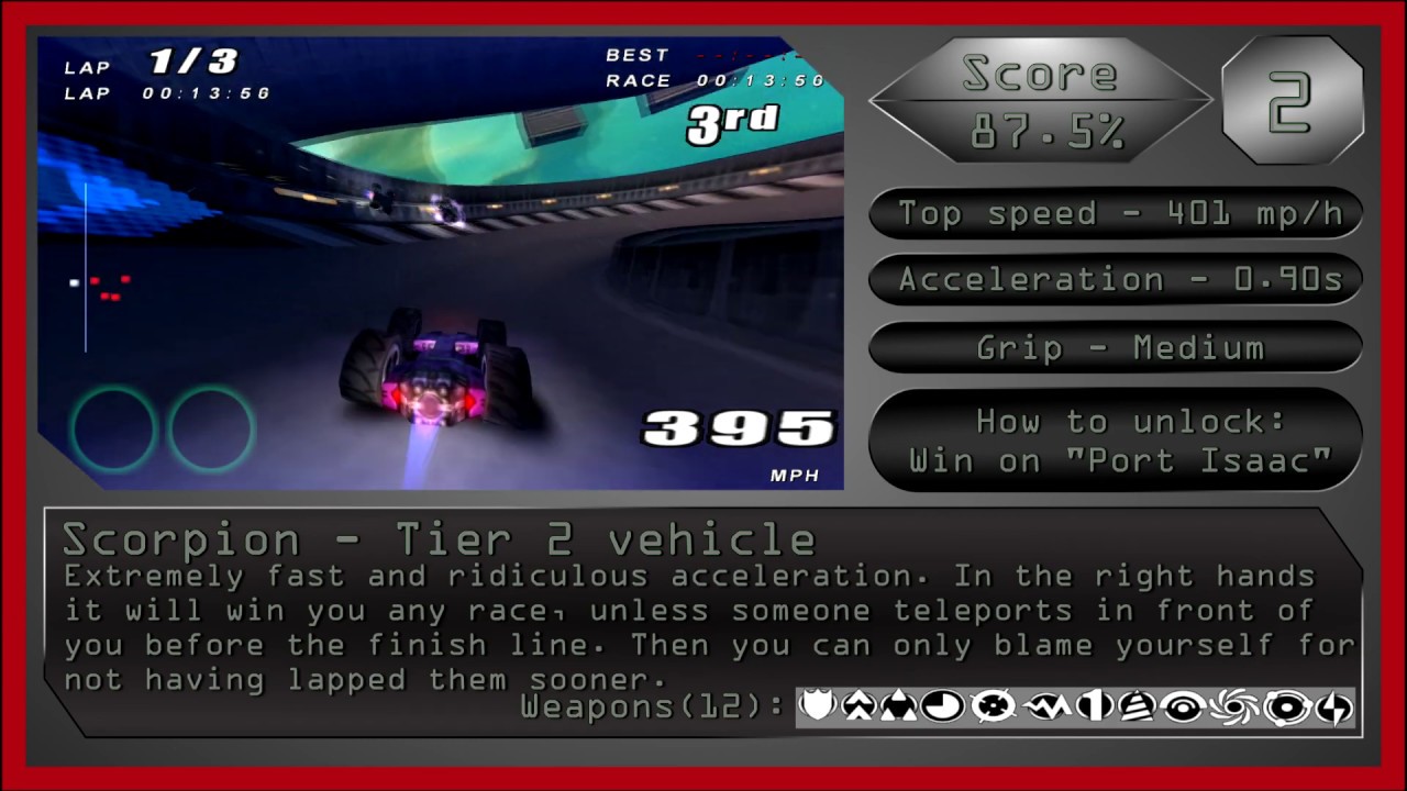 Rollcage Stage 2/Extreme Vehicle Tier List
