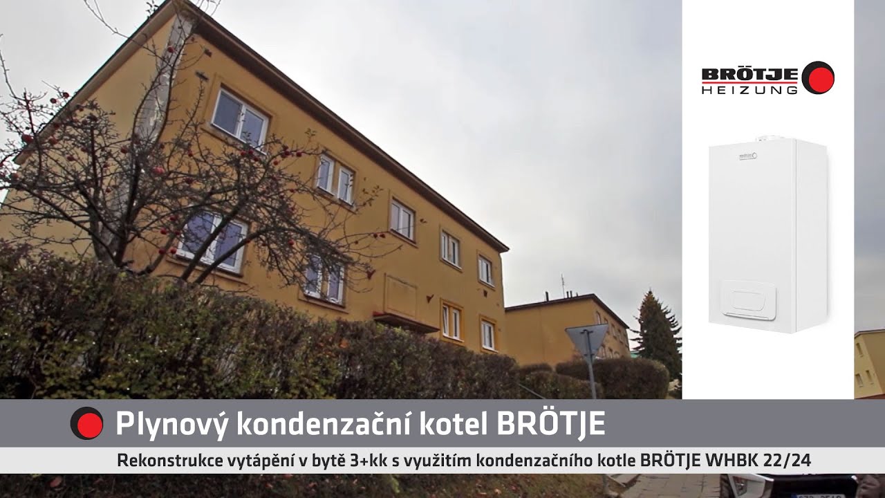 Kondenzační kotel BRÖTJE WHBK 22/24 zajistí úsporné vytápění rekonstruovaného bytu