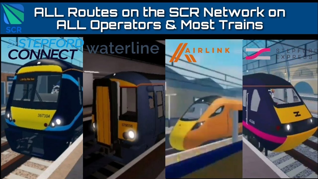 All Routes on the SCR Network East & Southbound [V1.7.2 & V1.7.3] | Stepford County Railway | Roblox