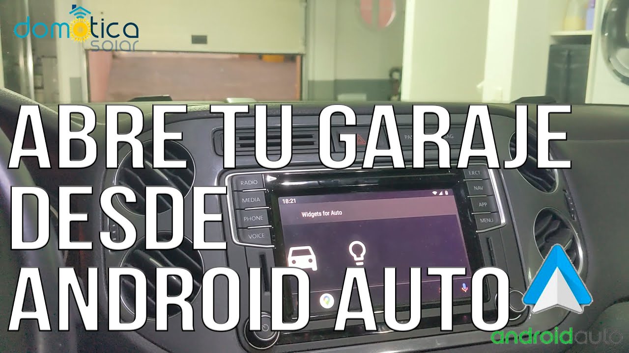 Abre la puerta de tu garaje desde tu coche con Android Auto!!! fácil y simple!