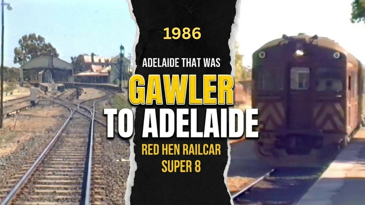 1986: Gawler to Adelaide on a Red Hen Train (Super 8 footage)