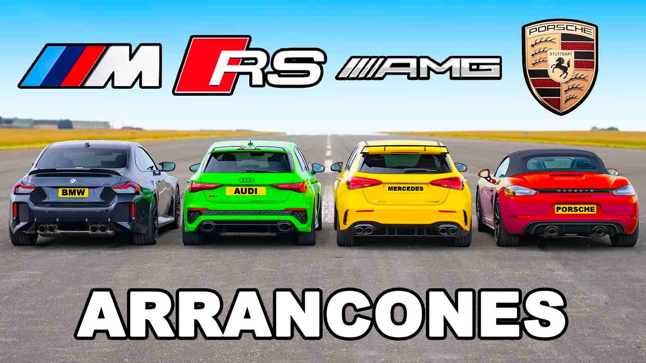 Nuevo BMW M2 vs RS3 vs AMG A45 S vs Boxster GTS: ARRANCONES