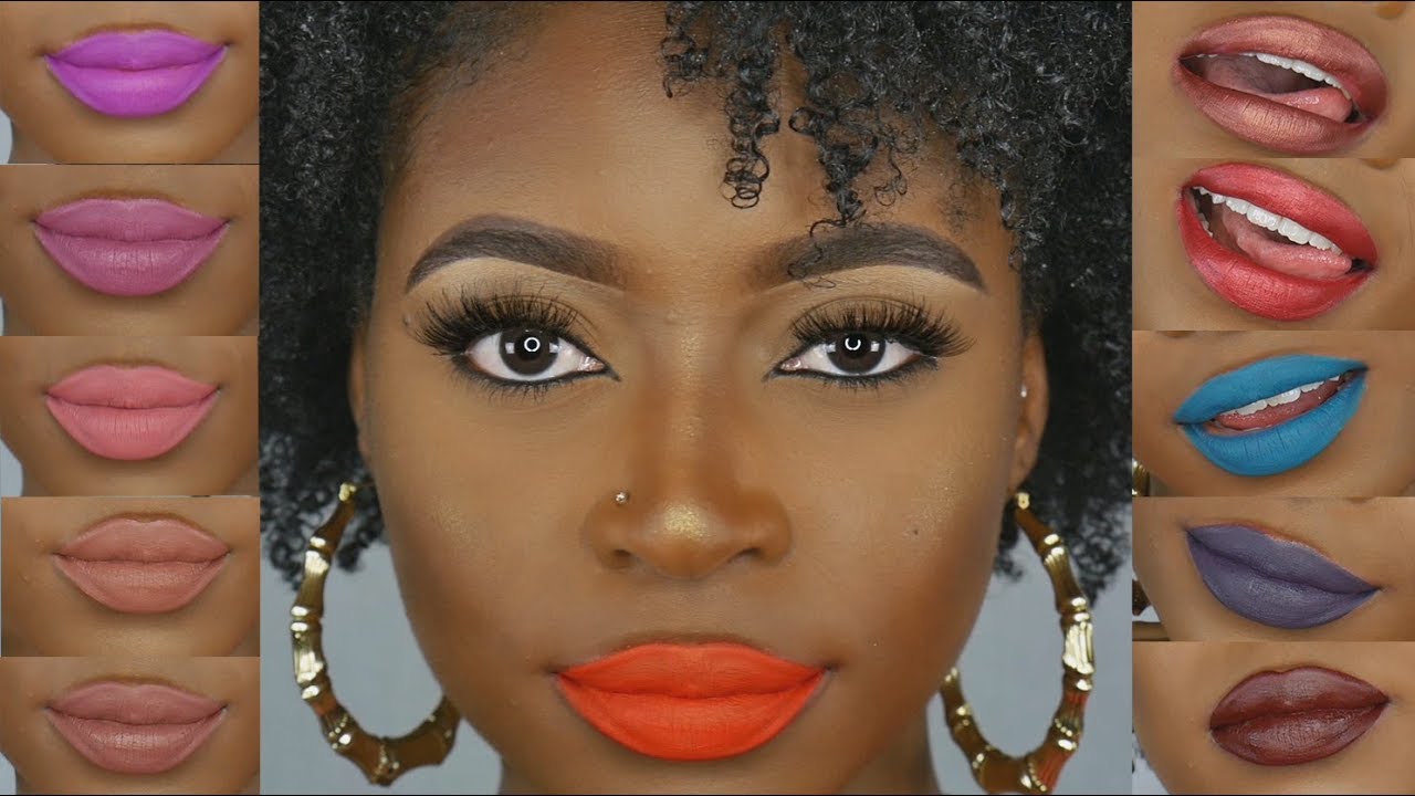 HUGE  Coloured Raine Lipstick Swatch On Brown Skin| GIVEAWAY CLOSED