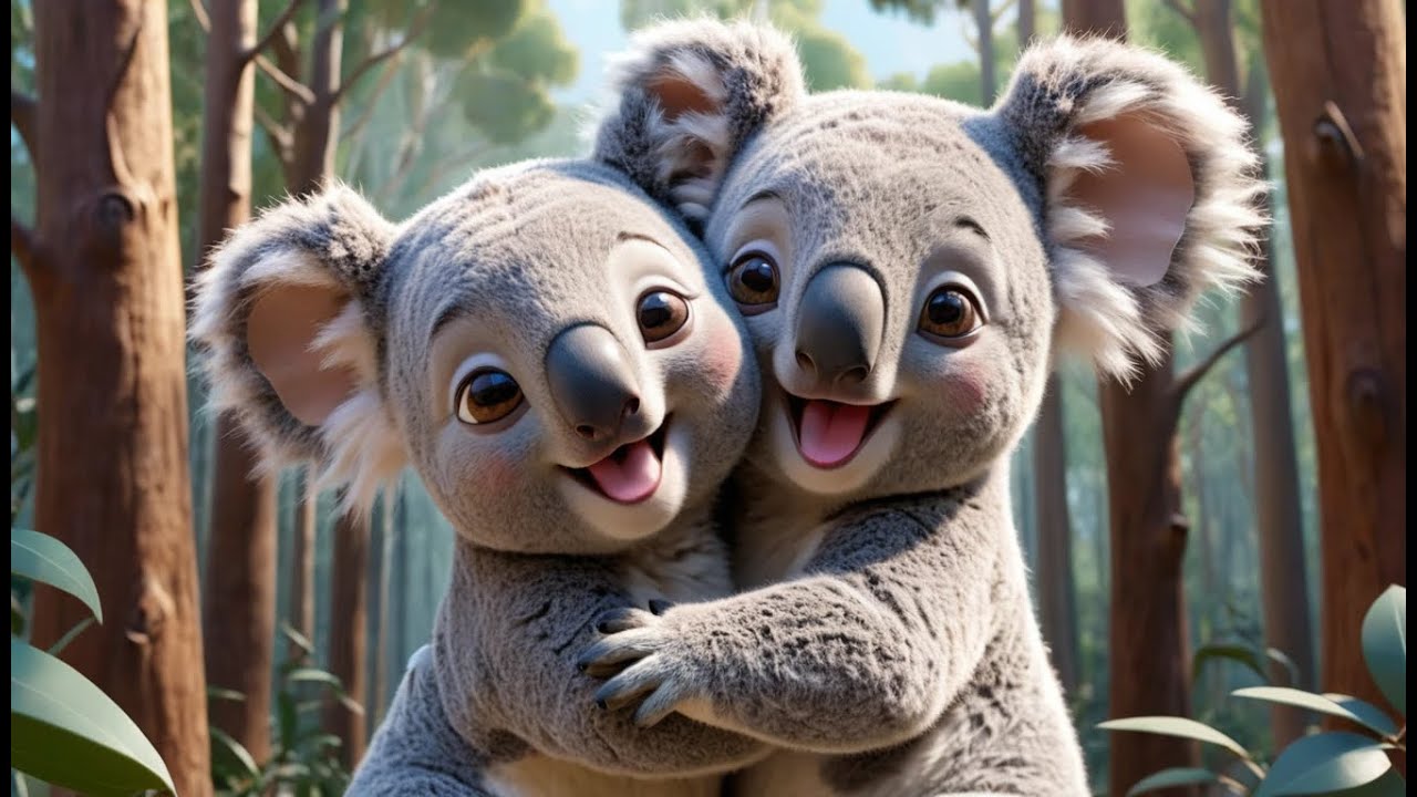 Five Little Koalas Hug Hug Hug | Kindness Song & Animal Rhymes for Kids