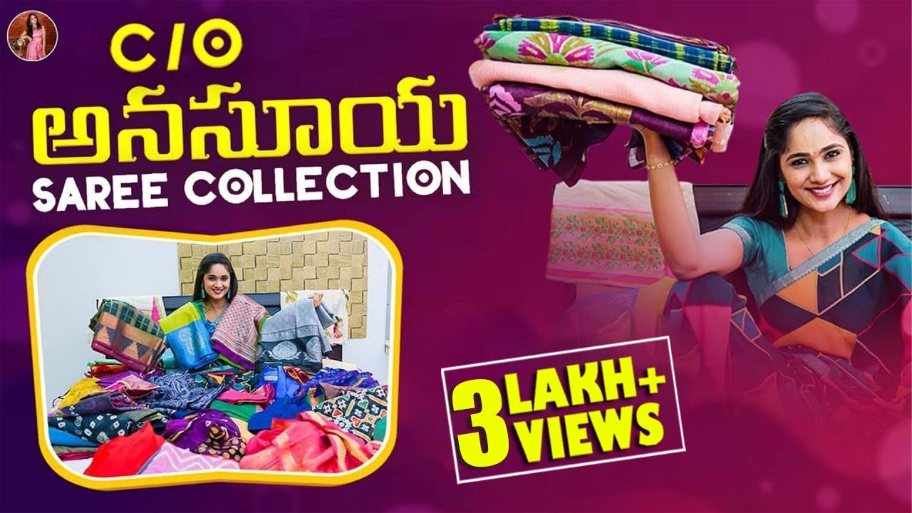 C/O Anasuya Saree Collection 🥻😍 | Tejaswini Gowda💃🏻
