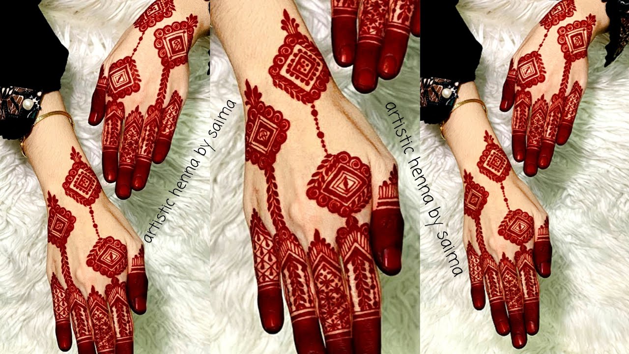 New Moroccan Style Attractive Mehndi Design || Easy Mehndi Design || Artistic Henna By Saima