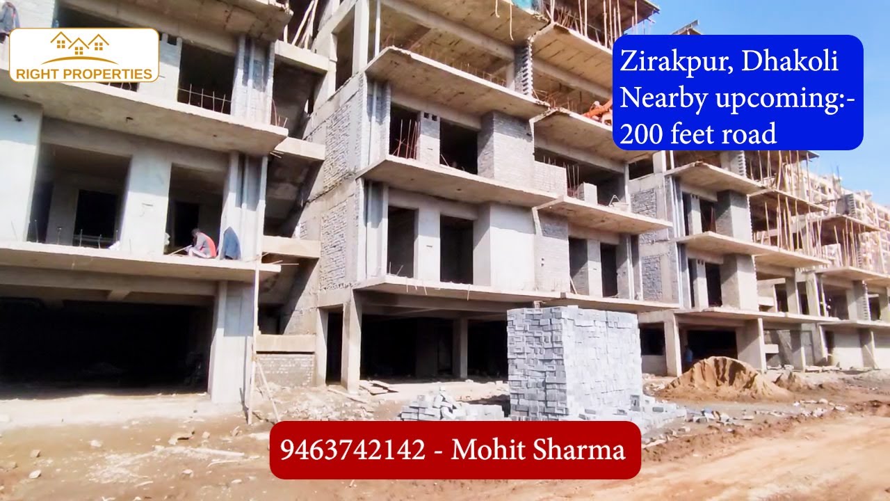 3BHK 200 Gaz Flat Bristol Homes Zirakpur Mohali near by Upcoming 200 feet PR7 Road - Investment Deal