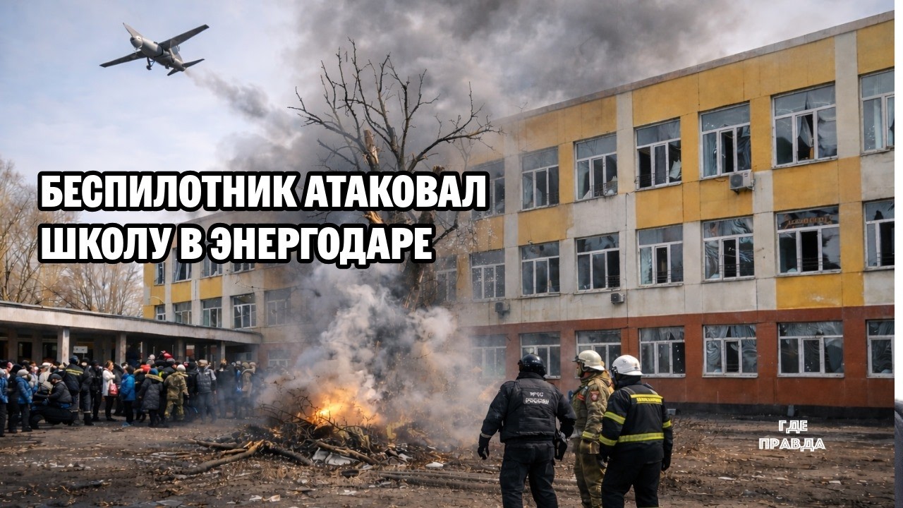 Беспилотник атаковал школу в Энергодаре