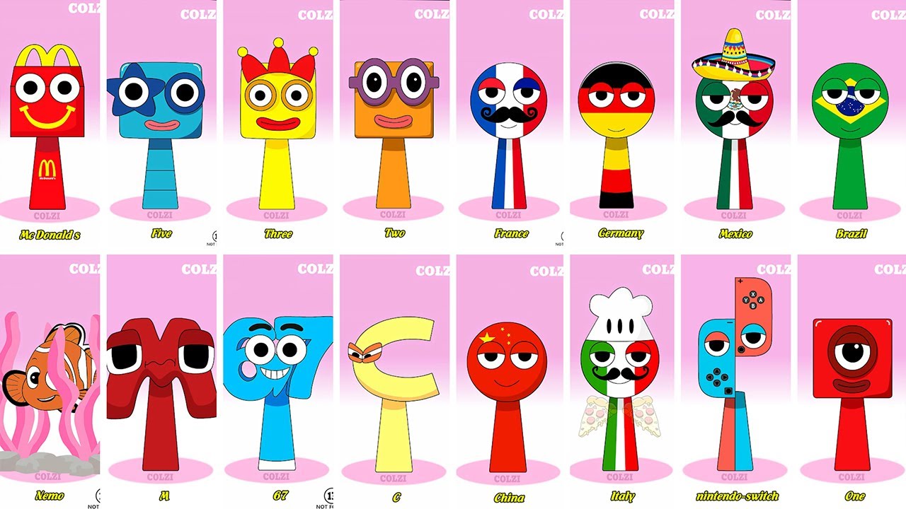 Incredibox Sprunki OC Phase 1 to Phase 3 Shin Sonic, Q, W, L, Super Sonic, Mc Donald's, Five, Eight