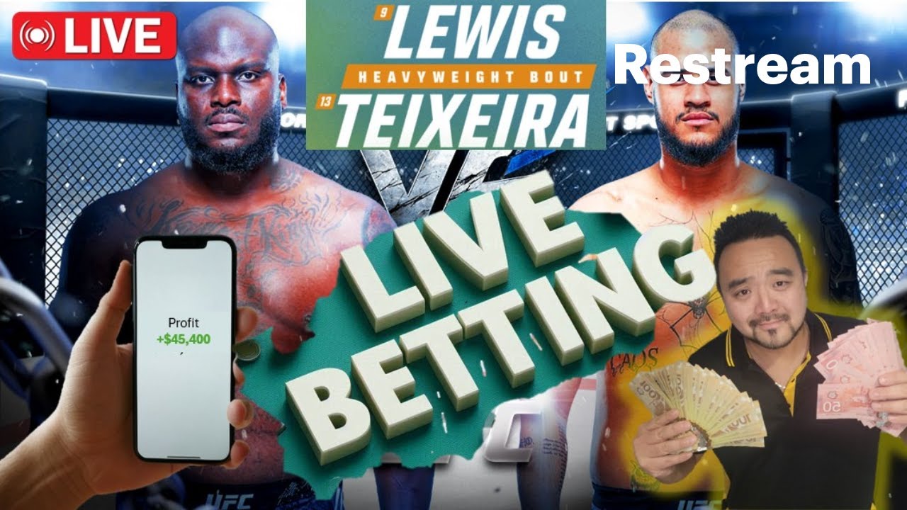 🥊Talisson Teixeira vs Derrick Lewis | UFC Nashville | Live Betting Stream | Record: +$45,400 (+90u)