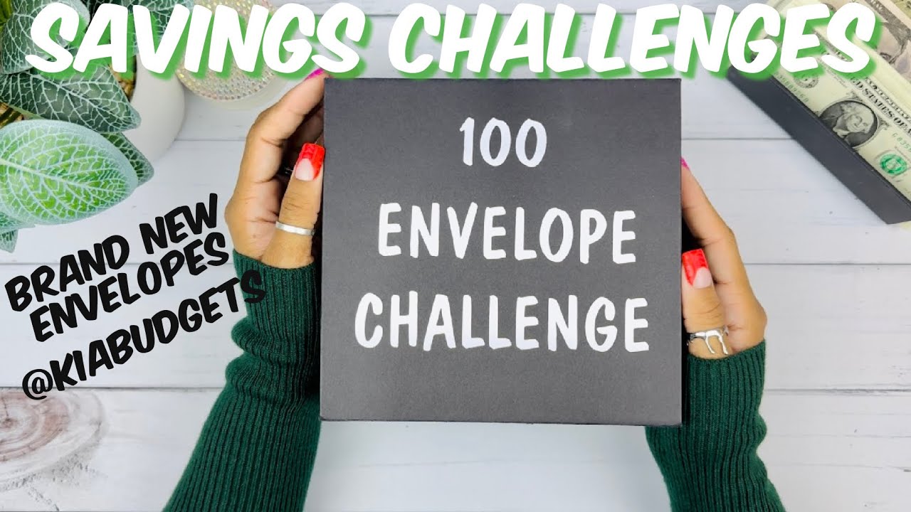 100 ENVELOPE SAVINGS CHALLENGE | @KiaBudgets | CASH STUFFING | CASH ENVELOPES | MONEY COUNT | ASMR