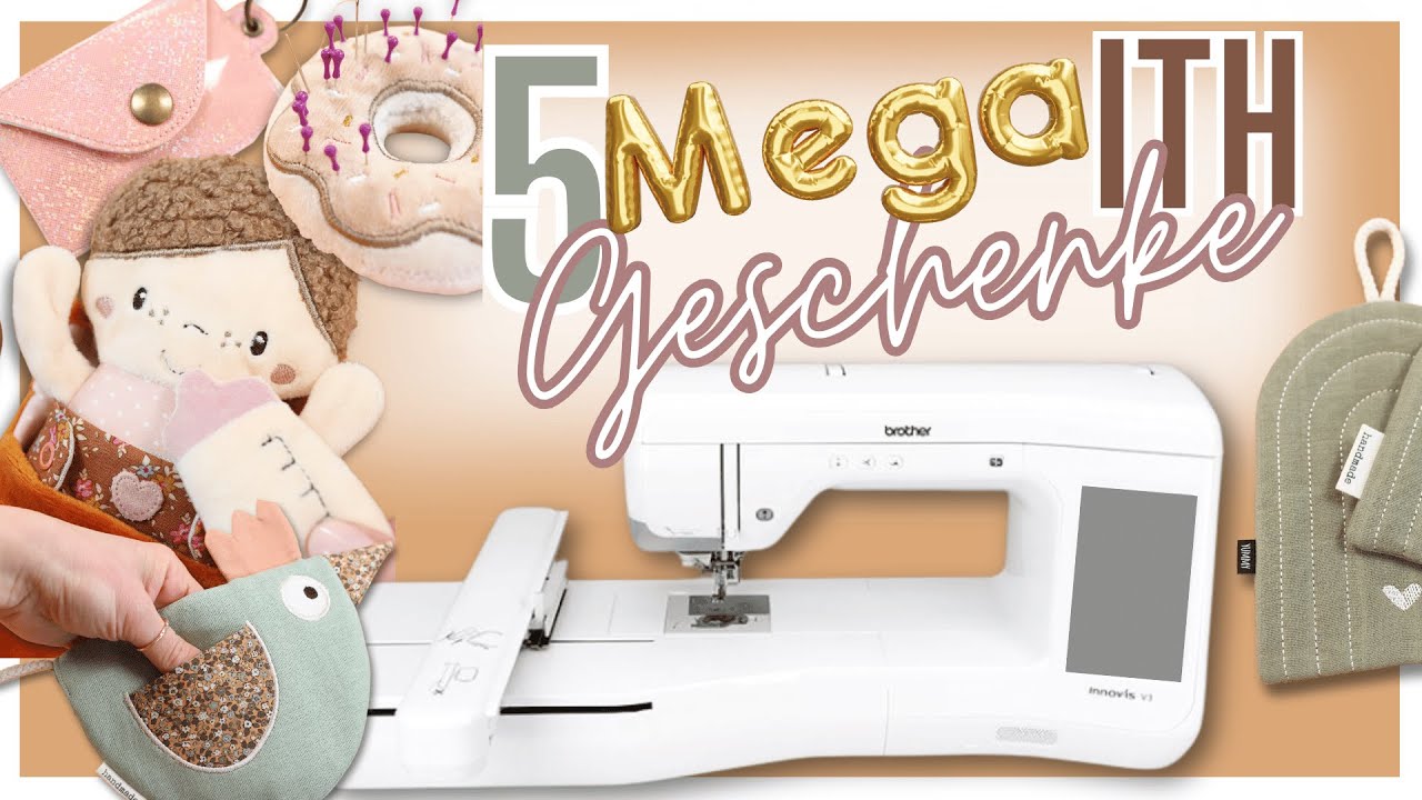 🧵 In-the-Hoop Geschenke mit der STICKMASCHINE sticken💪🏼