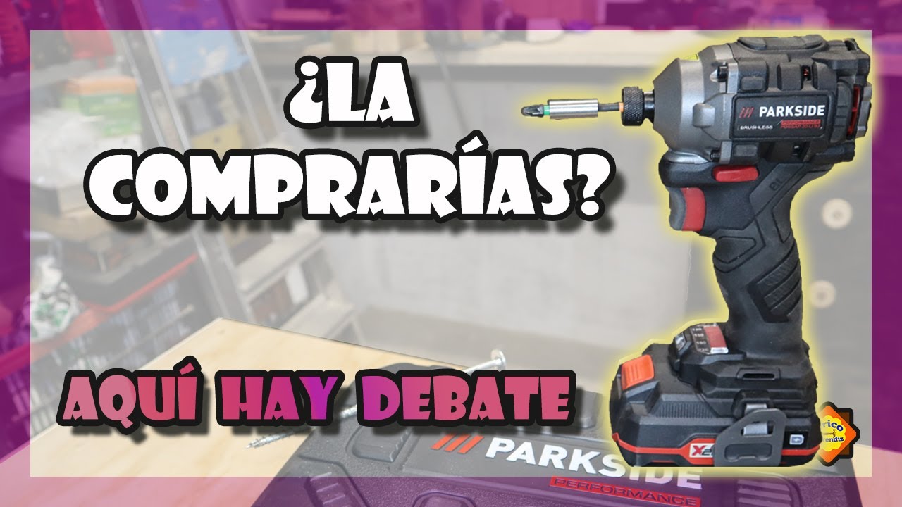 Unboxing, prueba y opinión de la atornilladora de impacto Parkside Performance PDSSAP 20-LI