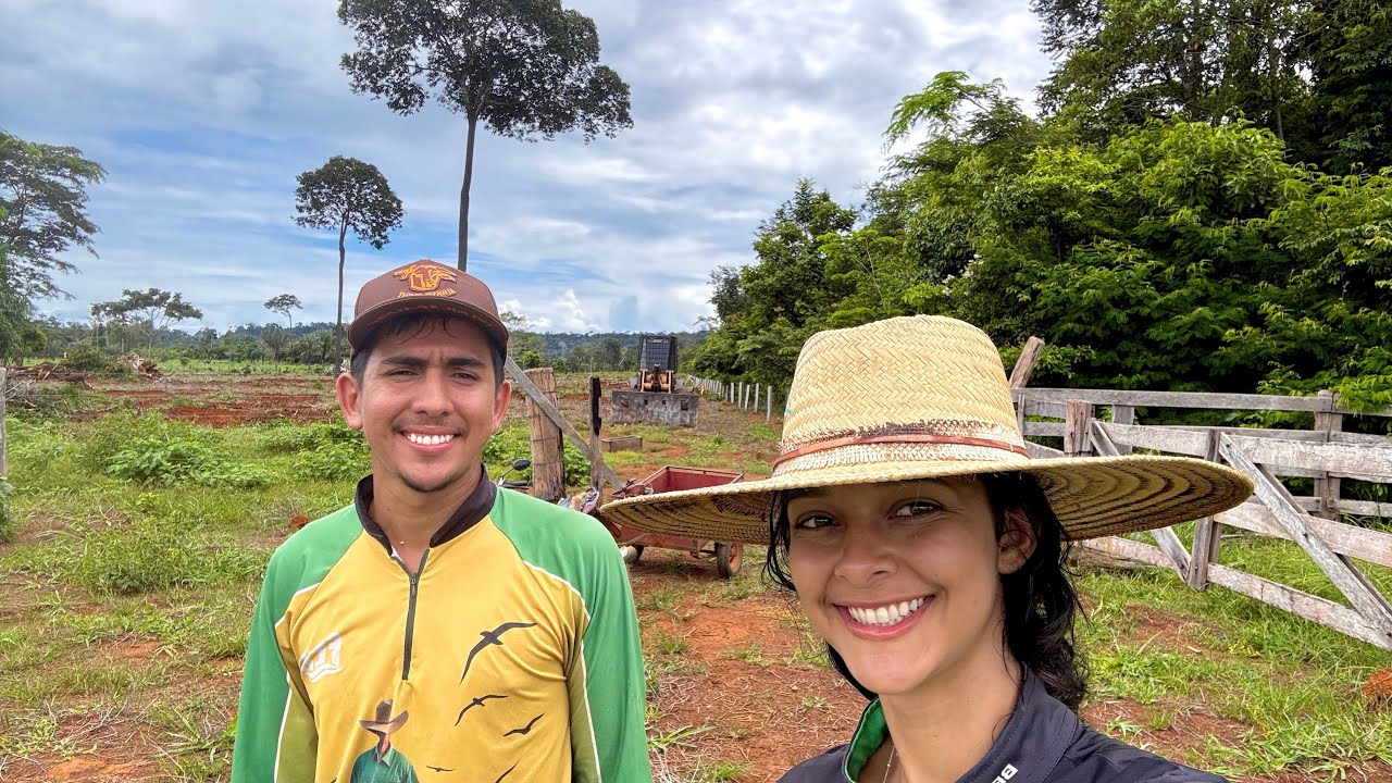 Começamos reformar o pasto do novo sítio