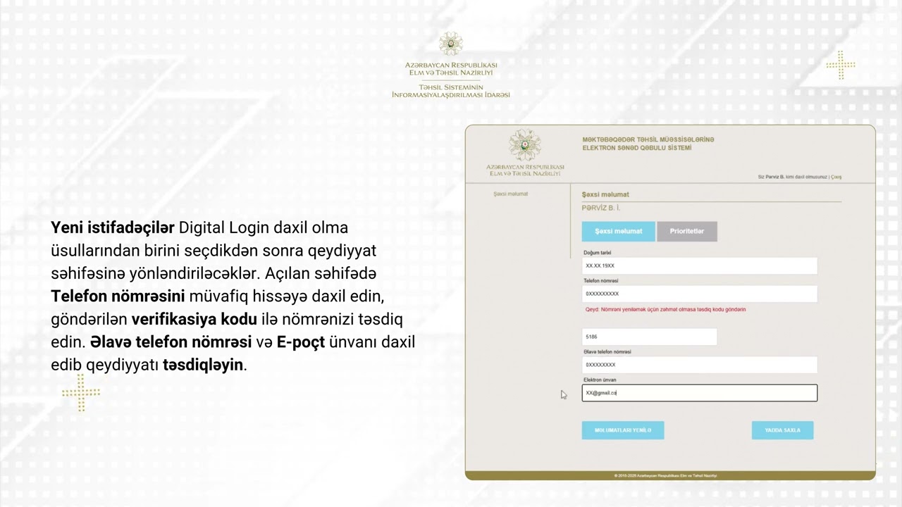 bq.edu.az elektron sistemində qeydiyyat və daxil olma &uuml;sulları