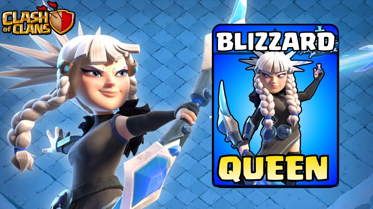 NEW Blizzard Archer Queen Skin REVIEW! (Clash Of Clans)