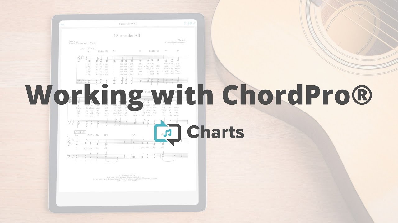 Working with ChordPro® | Charts