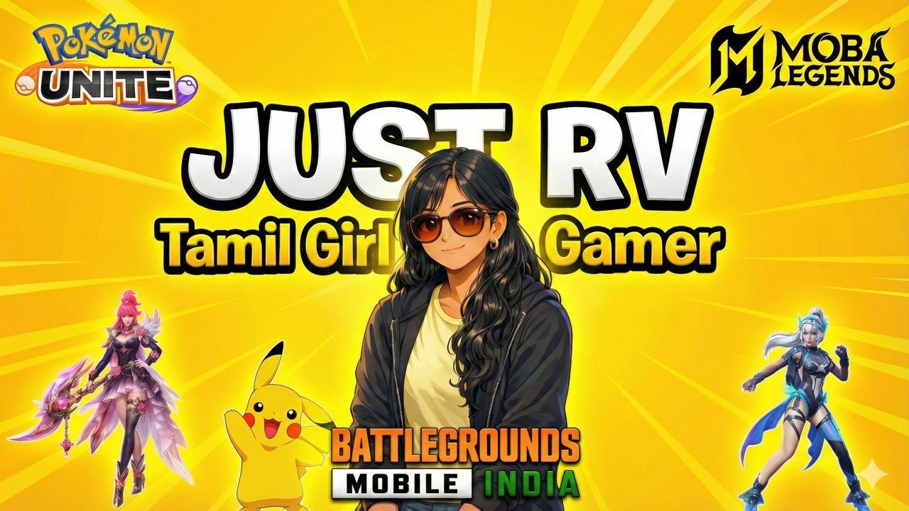 Tamil Girl Gamer | 3 Game live BGMI - MLBB - POKEMON UNITE | 10 Dinner Mission  #bgmi