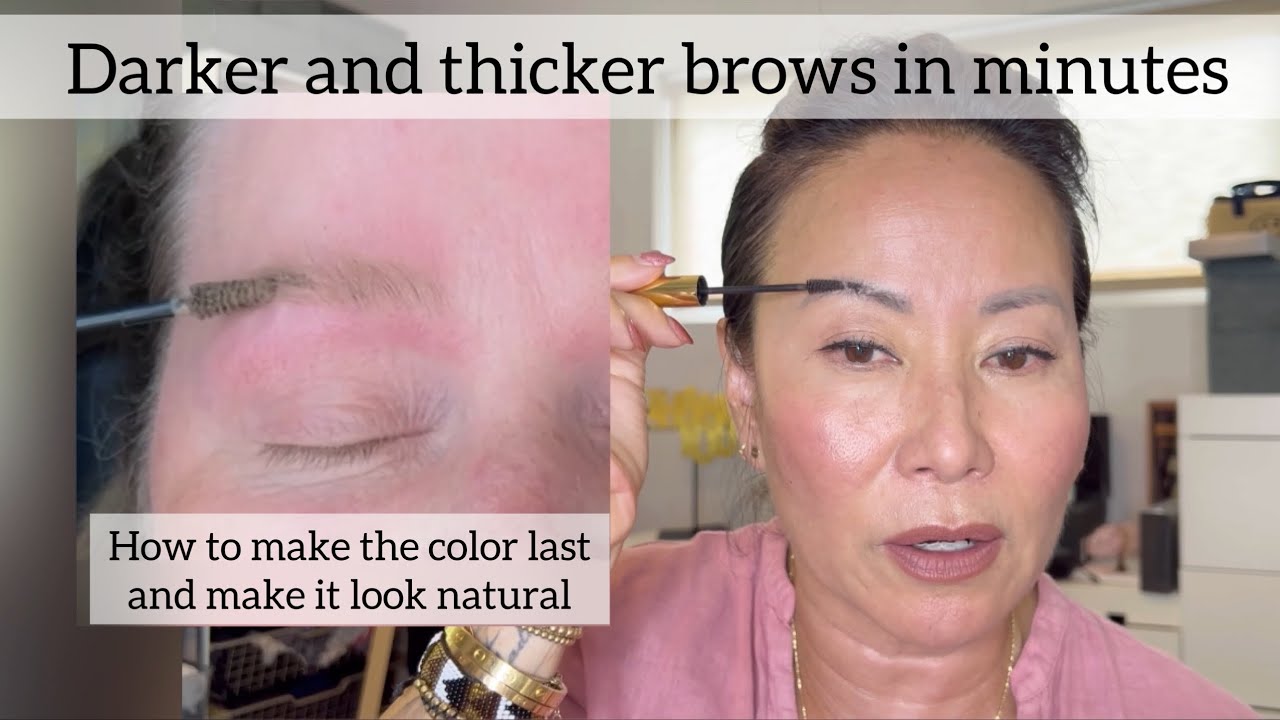 Darker and thicker brows in minutes