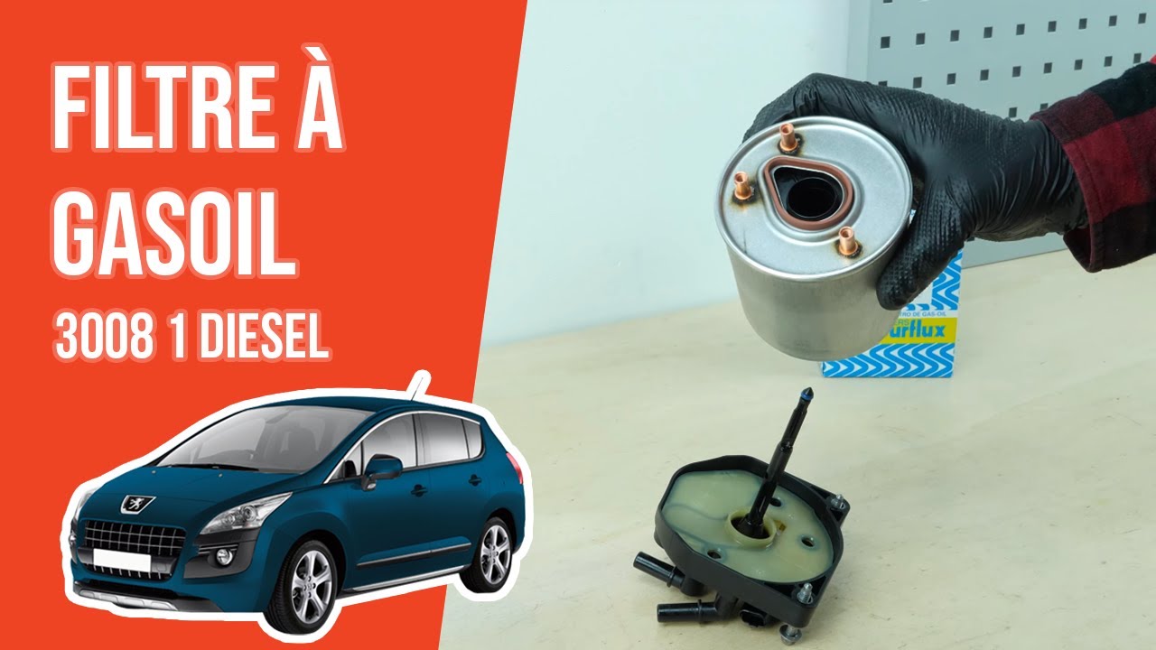 Changer le Filtre &agrave; Gasoil Peugeot 3008 1 1.6 HDI ⛽