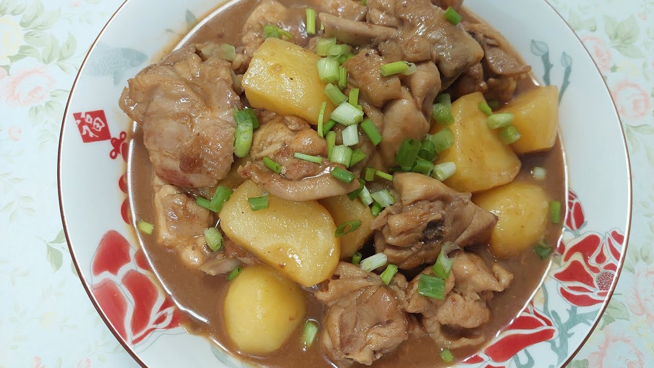 masakan hongkong ungkep paha ayam dan kentang dengan hoisin sauce@liyamenul