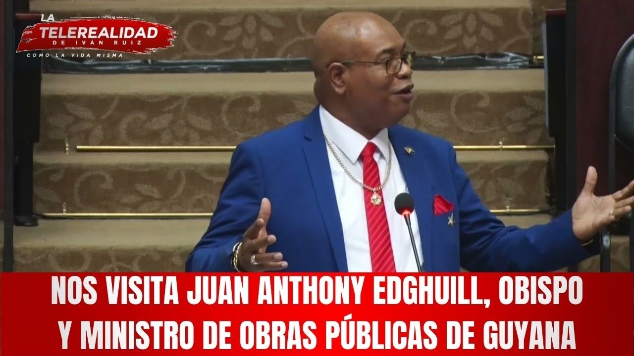 Nos visita Juan Anthony Edghuill, obispo y ministro de obras públicas de Guyana.