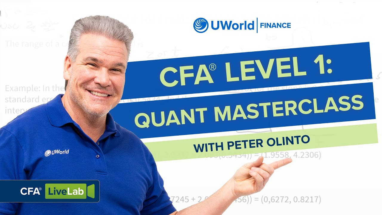 CFA® Level I: Quant Masterclass with Peter Olinto