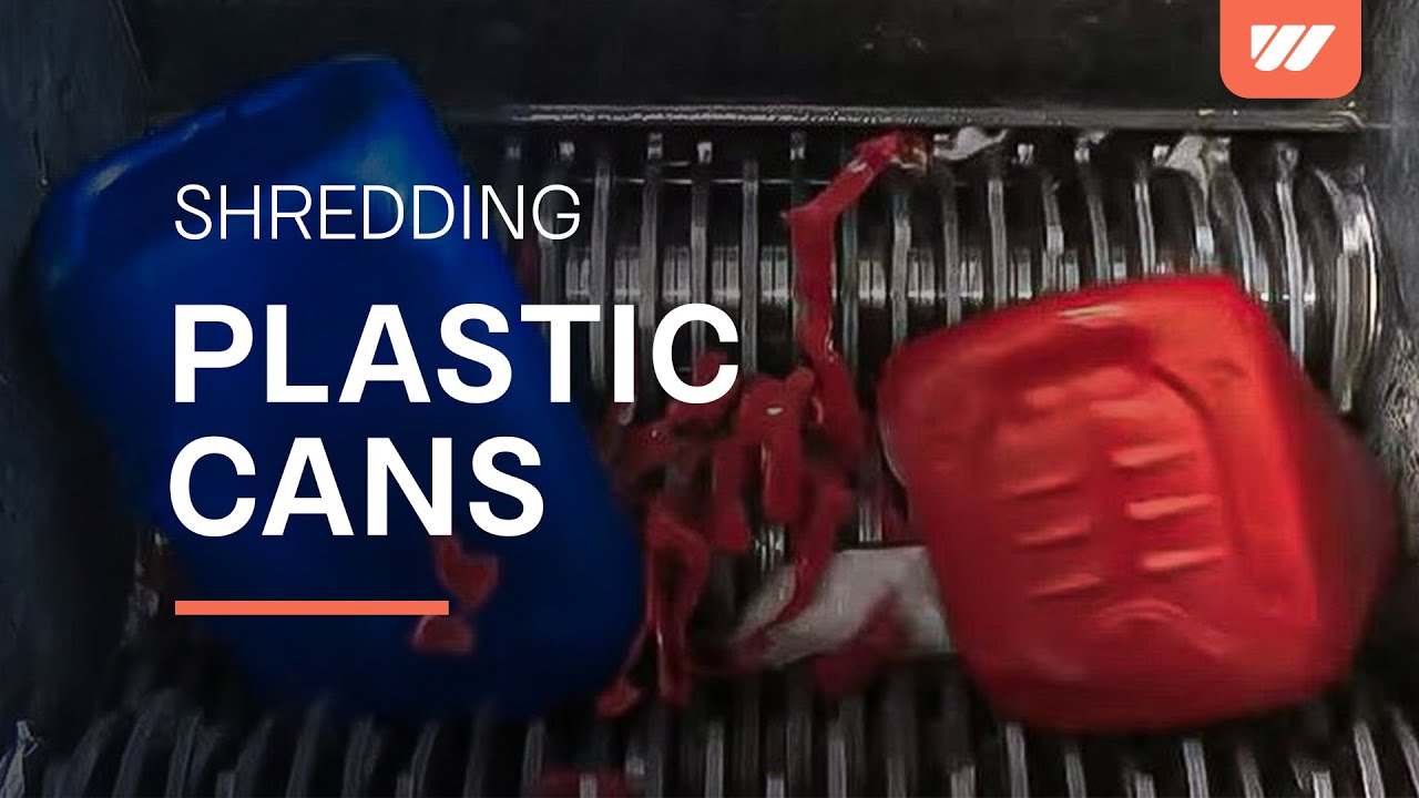 WEIMA Shredder ZMK 50 shreds plastic cans shredding