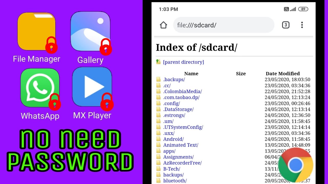 Unlock gallery | open protected files | Open files without password