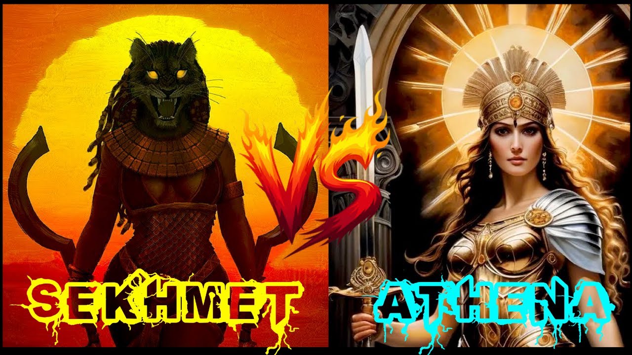 EGYPTIAN GODDESS OF WAR SEKHMET VS. ATHENA THE ROMAN GODDESS OF WAR!!