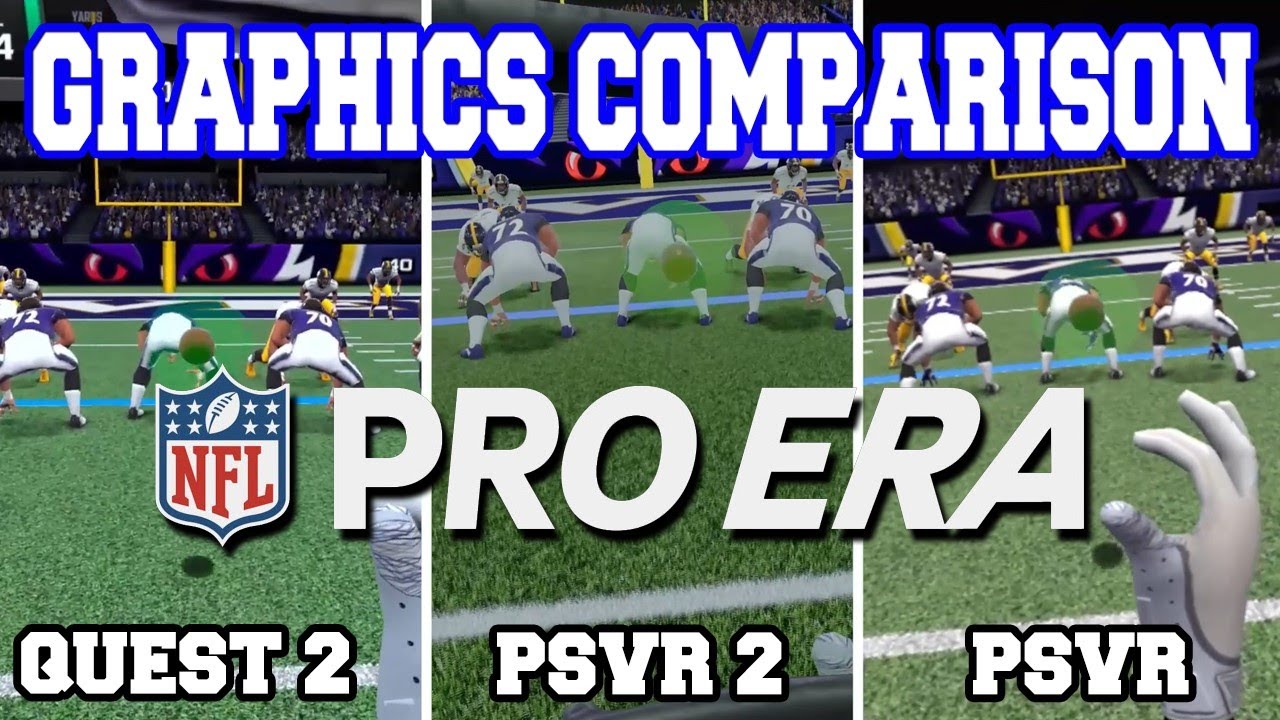 NFL Pro Era | Graphics Comparison | PSVR 2 / Quest 2 / PSVR