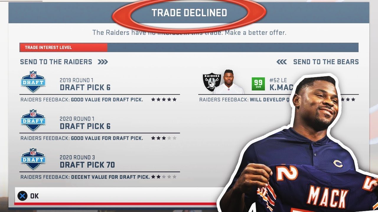 ATTEMPTING CRAZY REAL LIFE NFL TRADES IN MADDEN 19!