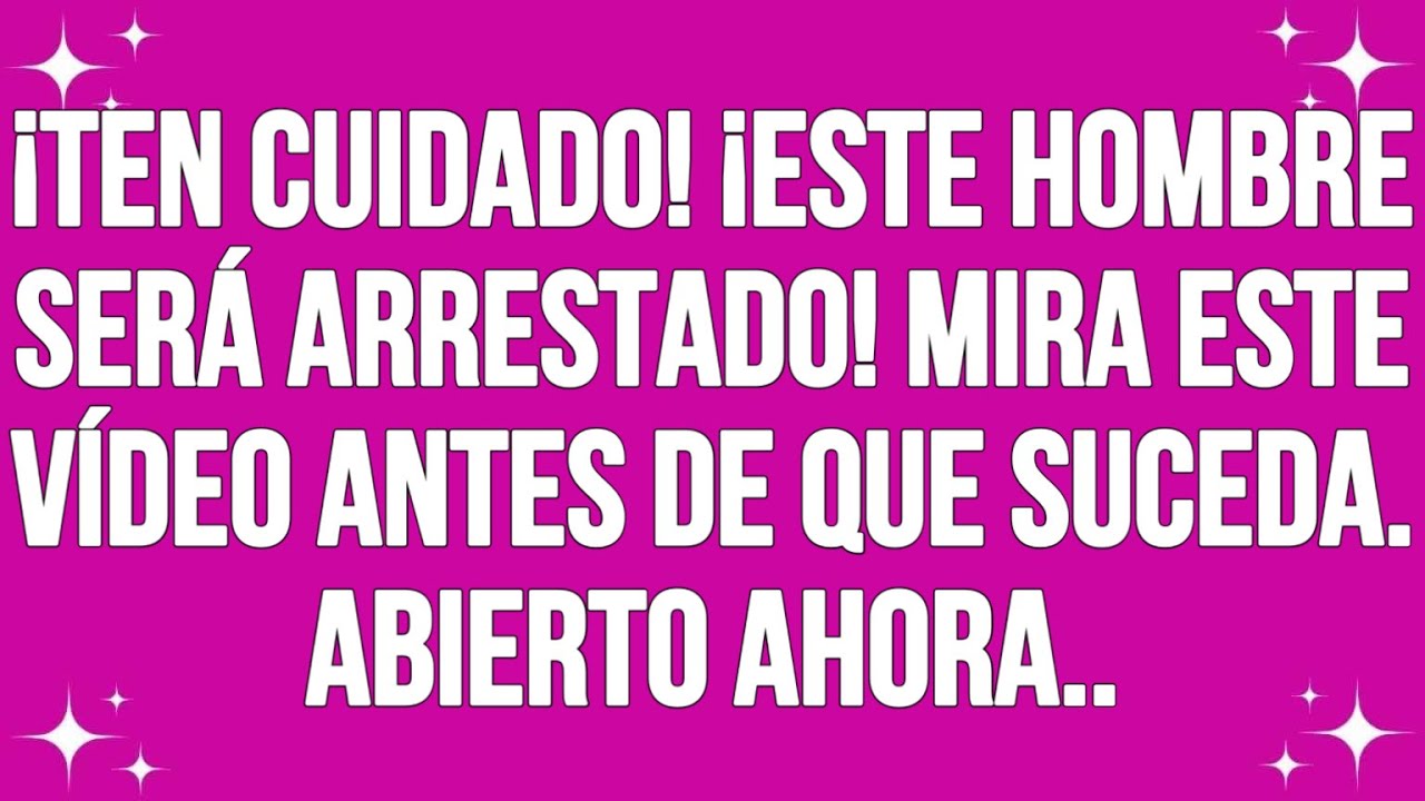 Mensaje de Dios de hoy || ¡Ten cuidado! ¡Este hombre será arrestado! Mira este vídeo. || #godmessage