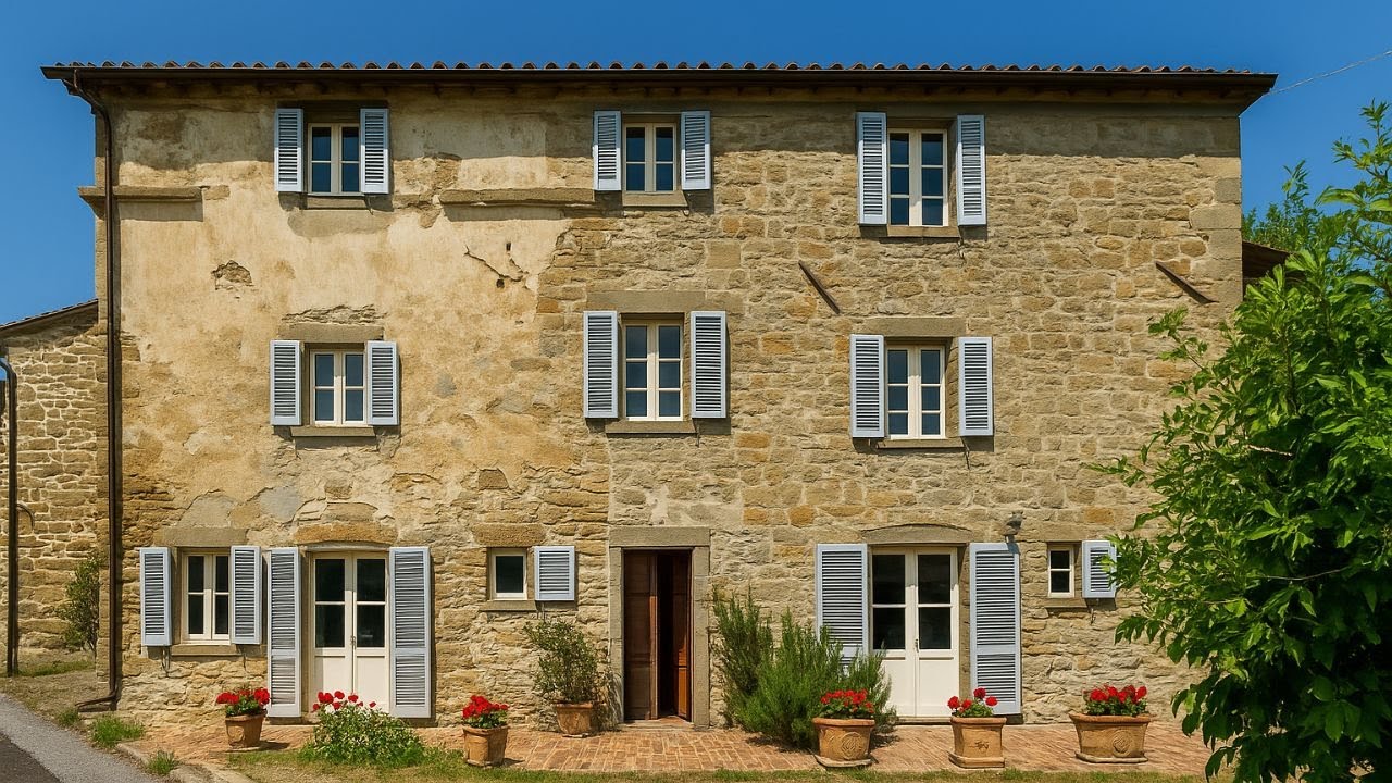 Spectacular Restoration! Stone Farmhouse, Pool & Hill Views – Umbria, Italy. Tour